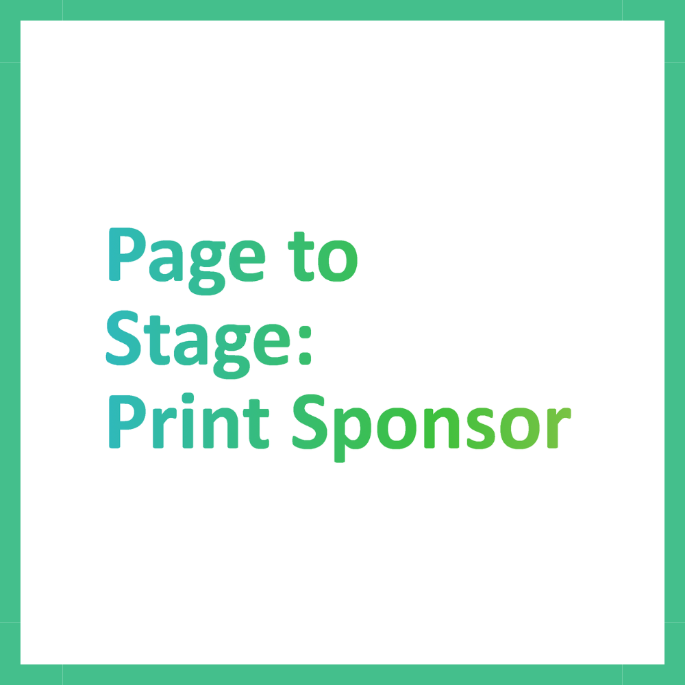 Page to Stage: Print Sponsor